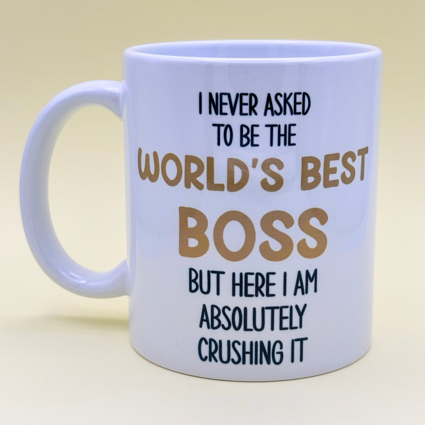 I NEVER ASKED TO BE THE WORLD'S BEST BOSS